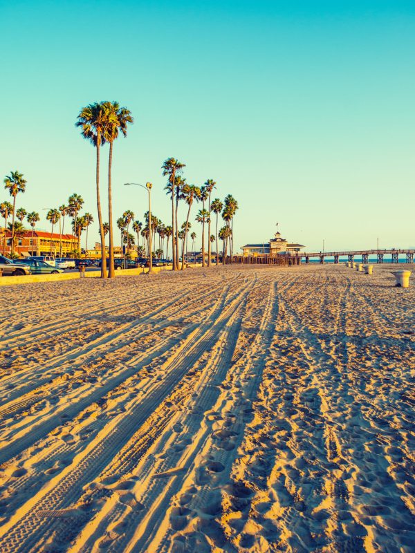 Newport,Beach,At,Sunset,,California